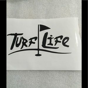 Turf Life vinyl decal golf